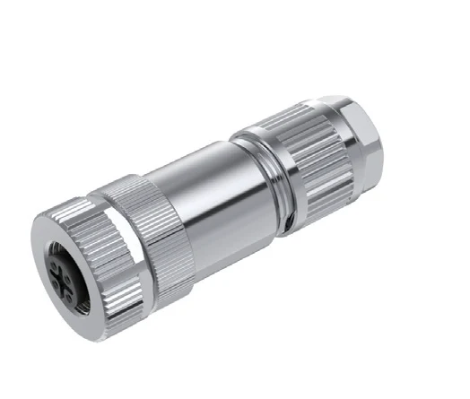 GLOBIX M12 conector para cable de montaje en campo – Contactos hembra, Apantallado, Terminación de tornillo