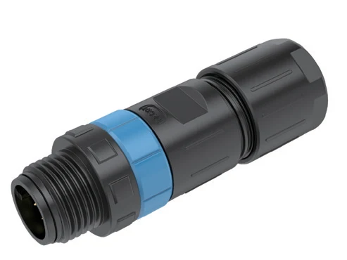 GLOBIX M12 conector para cable de montaje en campo – Contactos macho, Recto, Terminación para soldadura