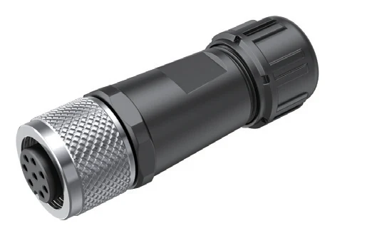 GLOBIX M12 conector para cable de montaje en campo – Contactos hembra, Sin apantallamiento, Terminación para soldadura