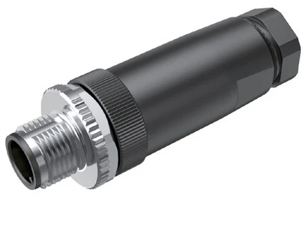 GLOBIX M12 conector para cable de montaje en campo – Contactos hembra, Sin apantallamiento, Terminación para soldadura