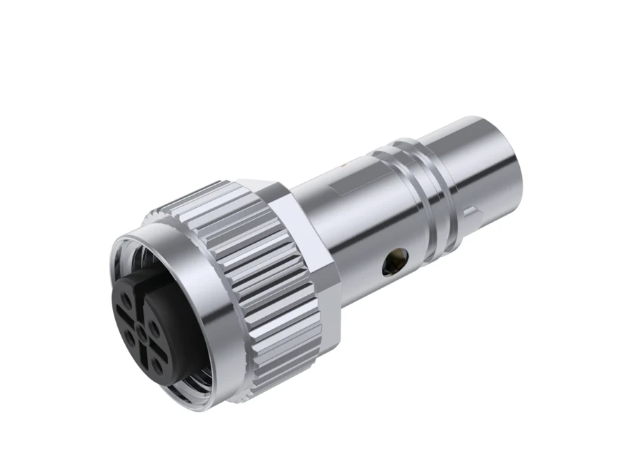 GLOBIX M12 Conectores de cable – Contactos hembra, Apantallado