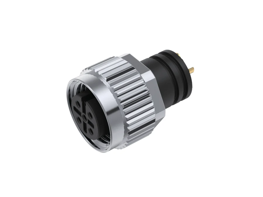 GLOBIX M12 Conectores de cable – Contactos hembra, Sin apantallamiento