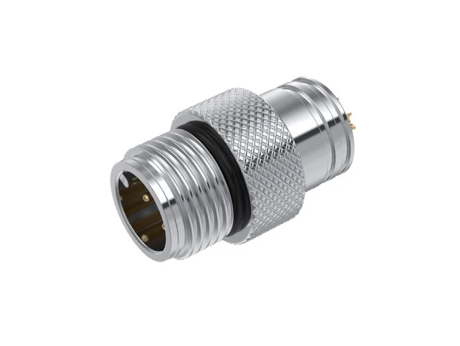 GLOBIX M12 Conectores de cable – Contactos macho, Apantallado, Terminación para soldadura