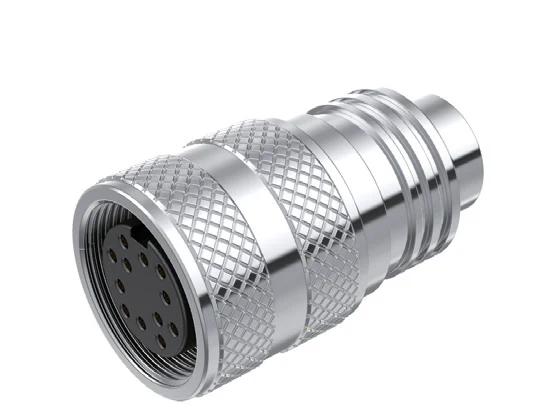 GLOBIX M16 Conectores de cable – Contactos hembra, Apantallado, Terminación para soldadura