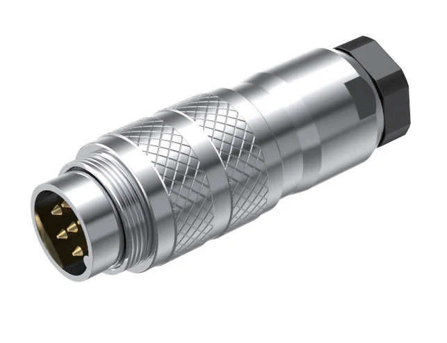 GLOBIX M16 Conectores de cable – Contactos macho, Apantallado, Terminación para soldadura