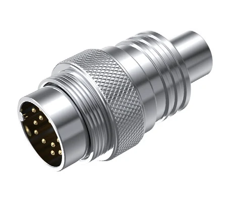 GLOBIX M16 Conectores de cable – Contactos macho, Apantallado, Terminación para soldadura
