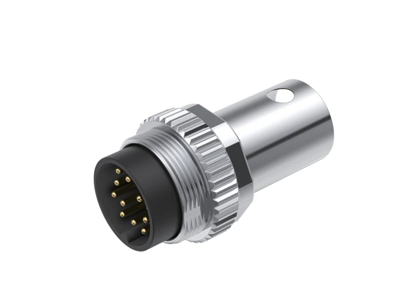 GLOBIX M16 Conectores de cable – Contactos macho, Apantallado, Terminación para soldadura