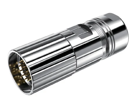 GLOBIX M17 Conectores de cable – Contactos macho, Terminación para crimpado, Conexión roscada