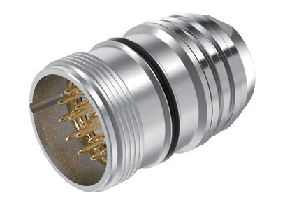 GLOBIX M23 Conectores – Contactos macho, Terminación para soldadura, Conexión de cable