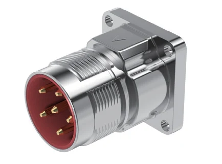 GLOBIX M23 Conectores – Contactos macho, Terminación para crimpado, Montaje en panel