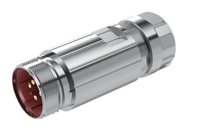 GLOBIX M40 – Contactos macho, Terminación para crimpado, Conexión de cable, Conexión roscada