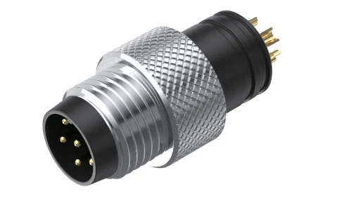 GLOBIX M8 Conectores de cable – Contactos macho, Sin apantallamiento, Terminación para soldadura