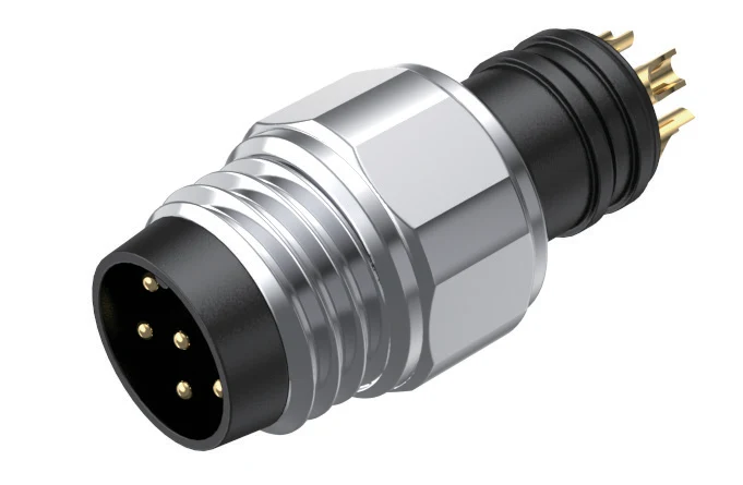 GLOBIX M8 Conectores de cable – Contactos macho, Sin apantallamiento, Terminación para soldadura